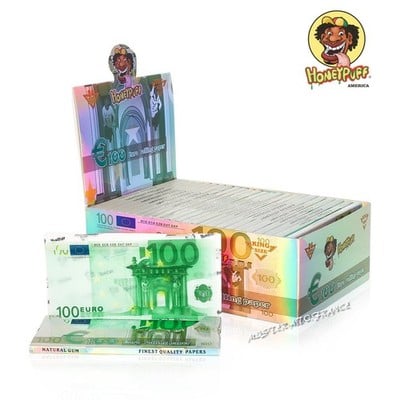 Honey Puff 100 Euro Rolling Paper King Size