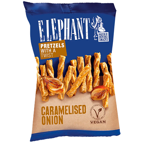 Elephant Pretzels carmelasied onion 80g