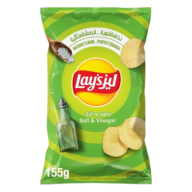 lays salt & vinegar 155g