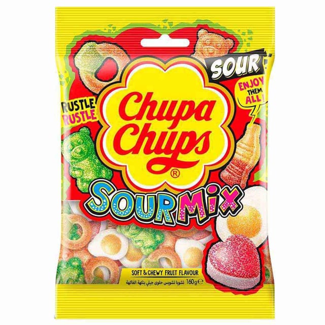 Chupa chups jellies sour mix 160g