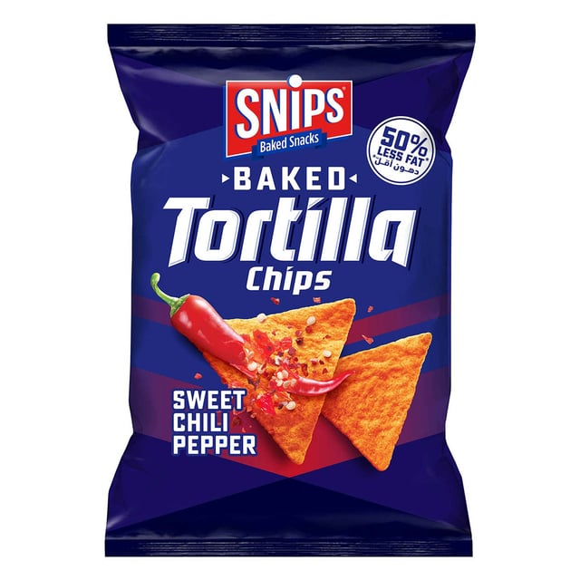 Snips Baked Tortilla Chips Sweet Chili Pepper 120g