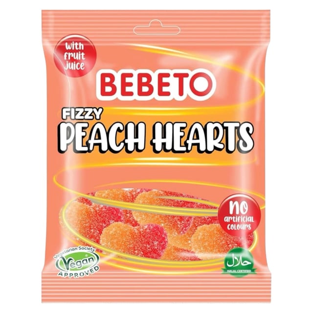 Bebeto peach hearts 150g