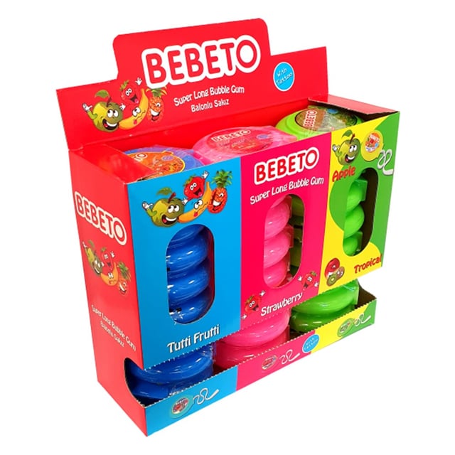 Bebeto Strawberry Roll Gum 40G