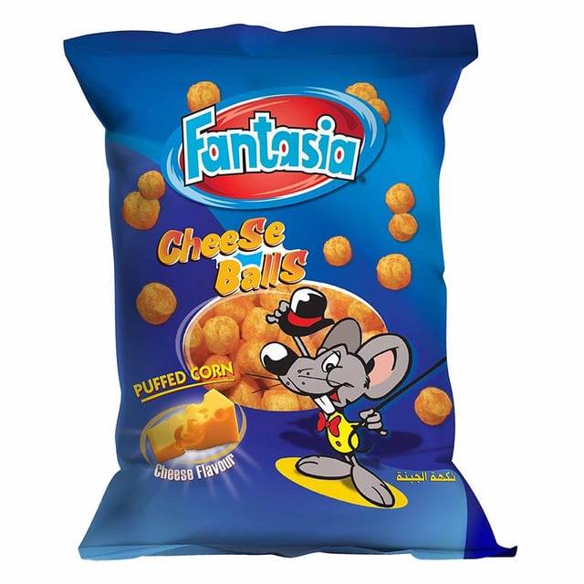 Fantasia Cheese Balls Puffed Corn 90G