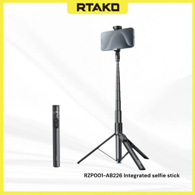 RTAKO RZP001-AB226 Integrated Selfie Stick