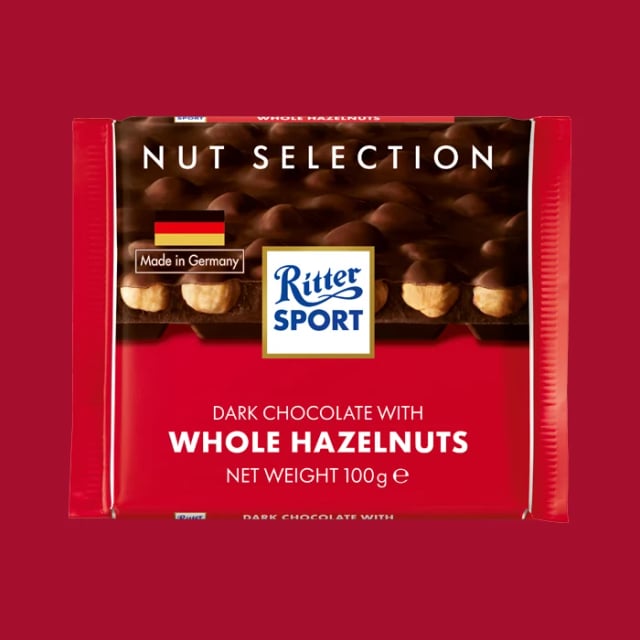 Ritter Sport Ns Dark Whole Hazelnut 100G
