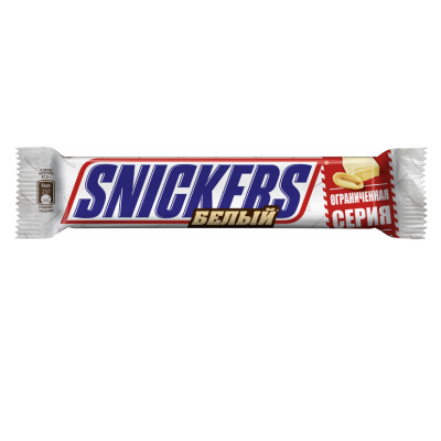 Snickers creamy white chocolate bar 81g