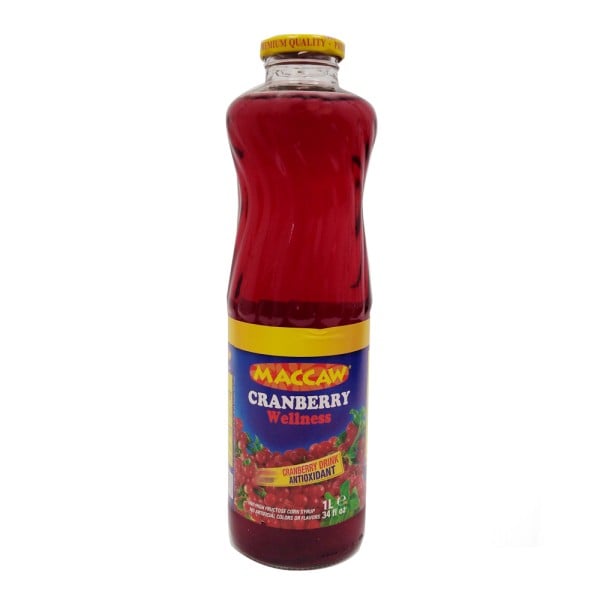 Maccaw Cranberry wellmess1L Glass