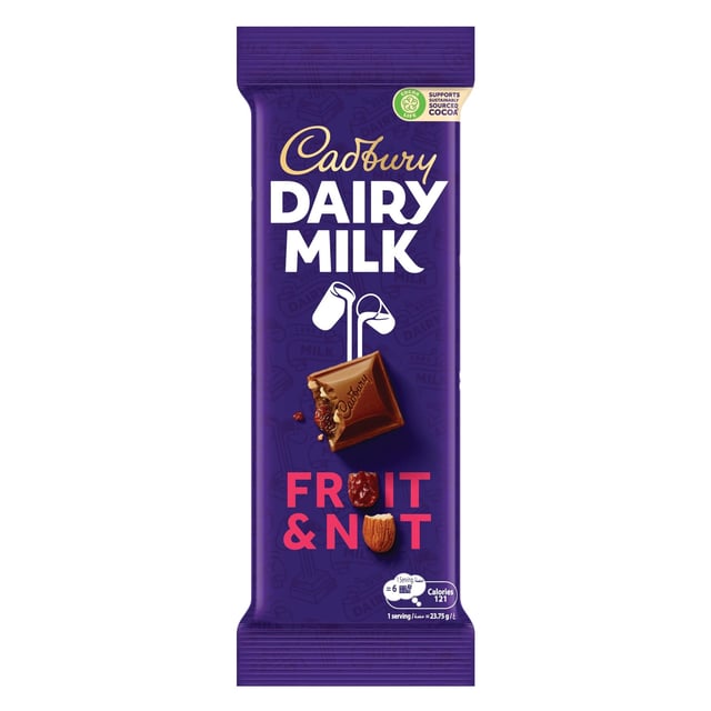 Cadbury Dairy Milk Fruit And Nut 95G