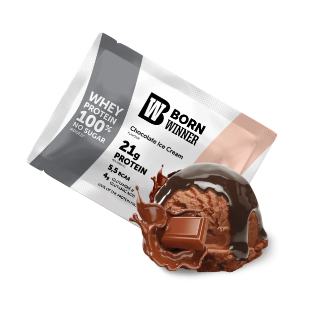 Born winner whey protein chocolate ice cream