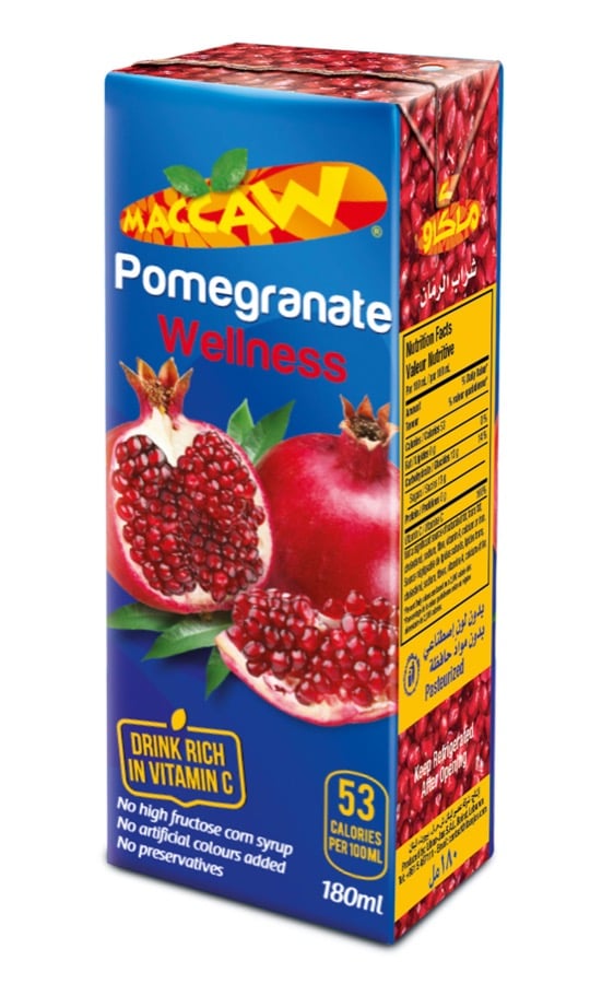 Maccaw Pomegrenate Wellness Carton 200ML