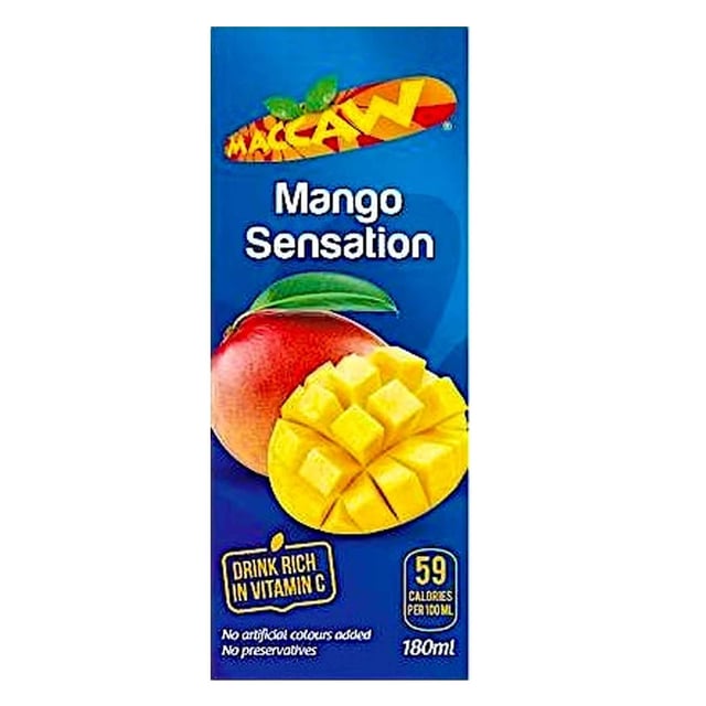 Maccaw Mango Sensation Carton 180ML