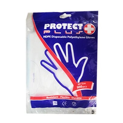 HDPE disposable glovesw *100