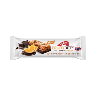 poppins fruity bites dark cho& orange 25g