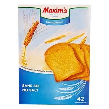 MAXIMS TOAST NO SALT 330G