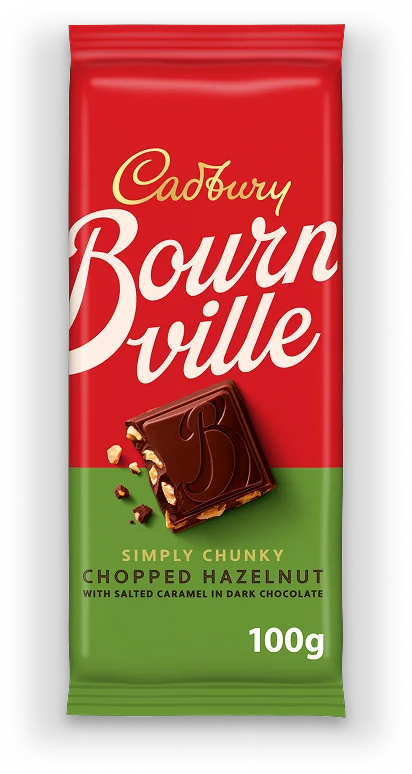 Cadbury bourn ville chopped hazelnut 100g