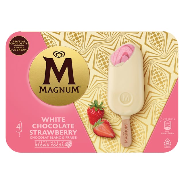 MAGNUM WHITE CHOCOLATE STRAWBERRY 100ML
