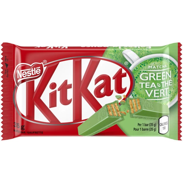 Kitkat green tea 4 fingers