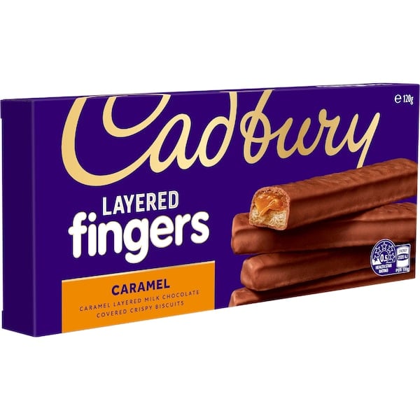 Cadburry fingers caramel 120g