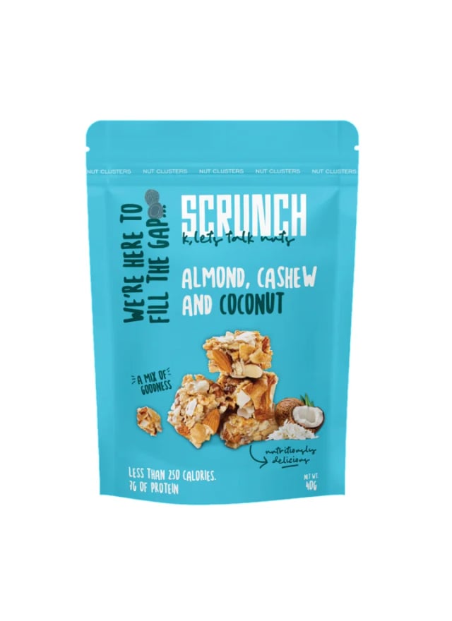 Scrunch almond cashew & coconut cluster 40g