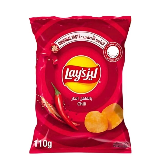 lays hot chili 110g