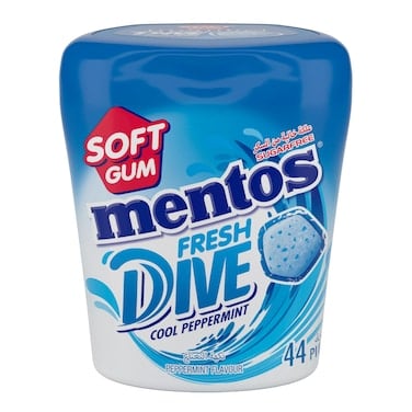 Mentos fresh dive gum peppermint 44p