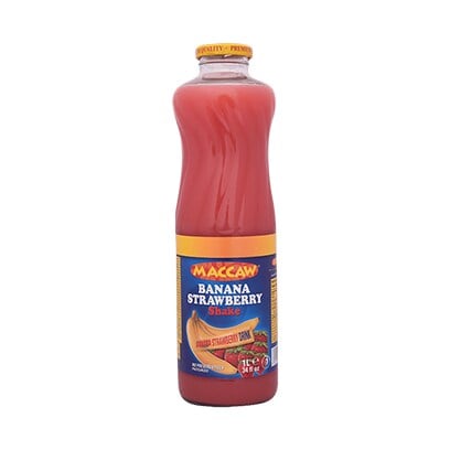 Maccaw Banana Strawberry 1L Glass