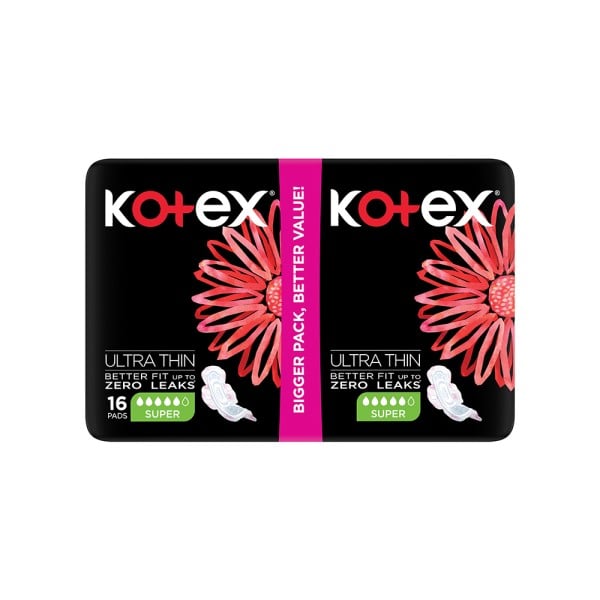 Kotex ultra thin super duo 16