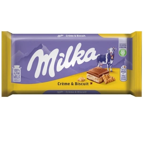 Milka Crème&Biscuit 100G