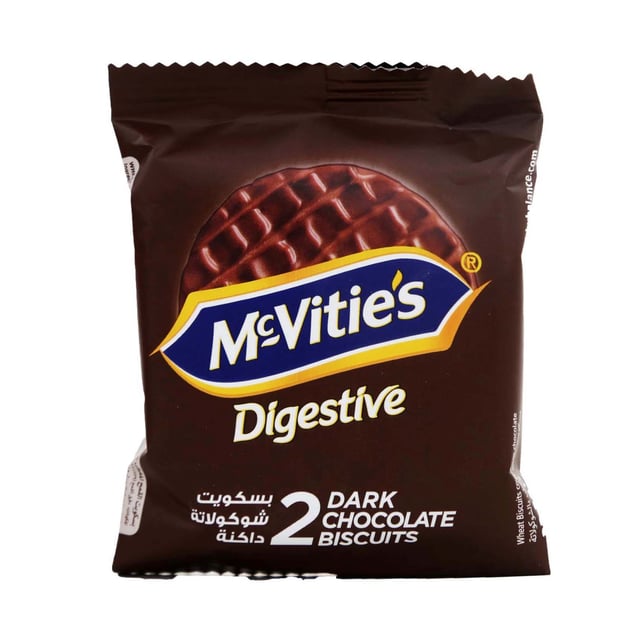 Mcvities Digestive 2 Dark Chocolate Biscuits 33.3G