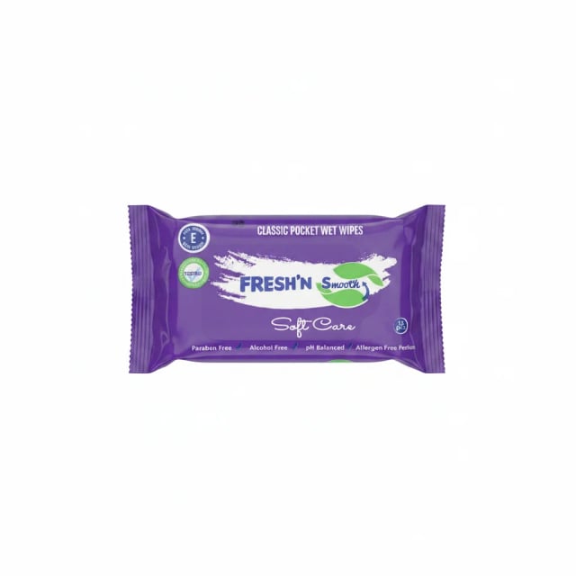 Fresh n Soft Smooth Soft Care Wet Wipes 15 Pcs