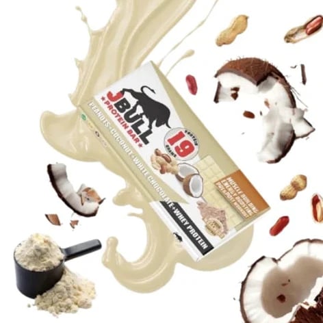 Jbull peanut coconut white chocolate 55g