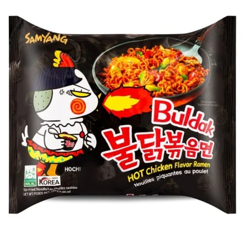 Buldak hot noodles flavors
