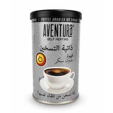 aventura self-heating coffee no sugar 205ml