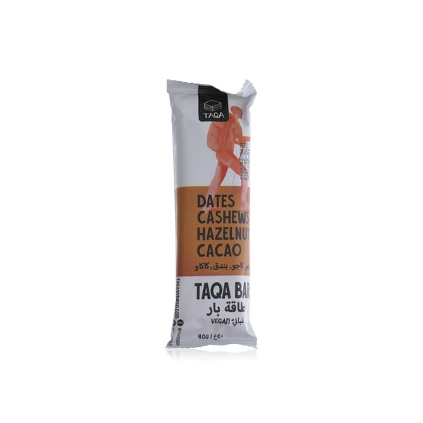 Taqa Bar Dates Cashews Hazelnut Cacao 40g