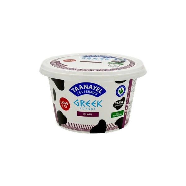 taanayel greek yogurt low fat lactose free 150g
