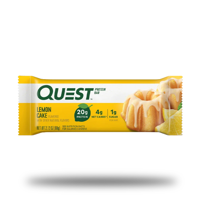 Quest bar lemon cake