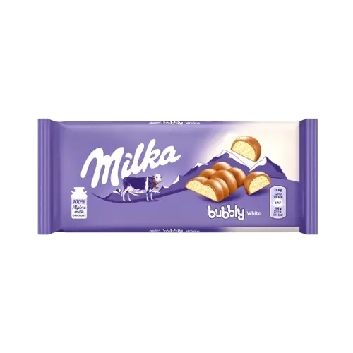 Milka Bubbly White 95Gr