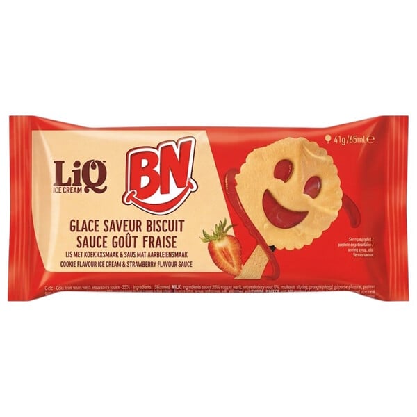 Bn biscuit and Strawberry ice cream 65ml