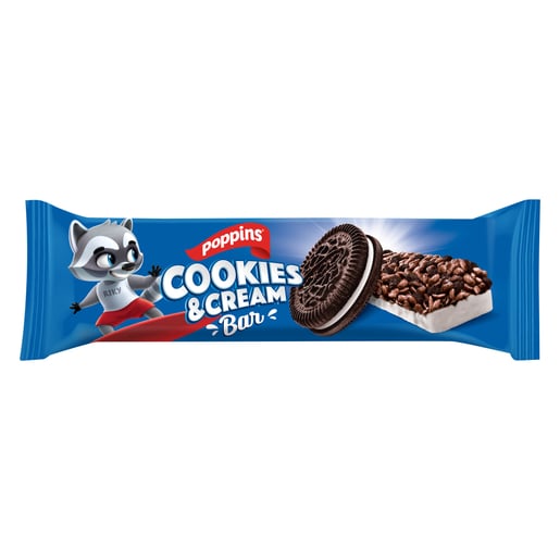 poppins cookies & cream bar 18g