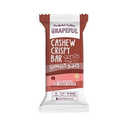 Grapeful Cashew Crispy Bar Chocolate 30g
