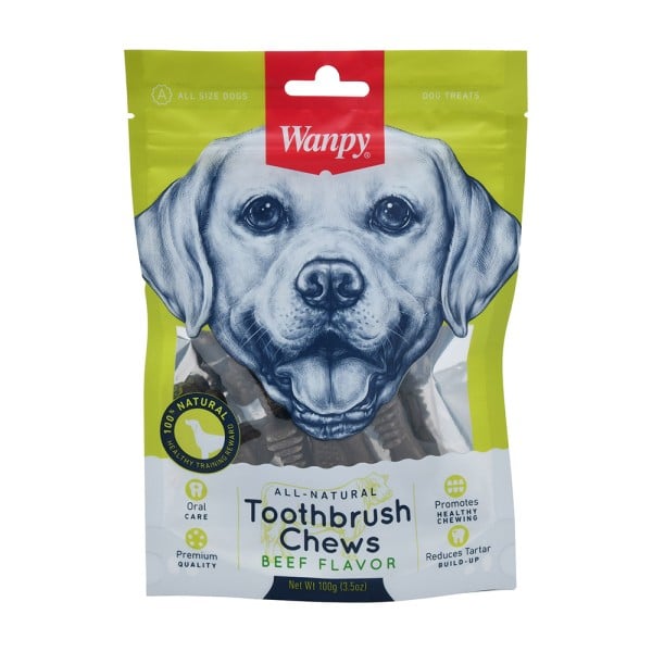 Wanpy dog toothbbush chews 100g