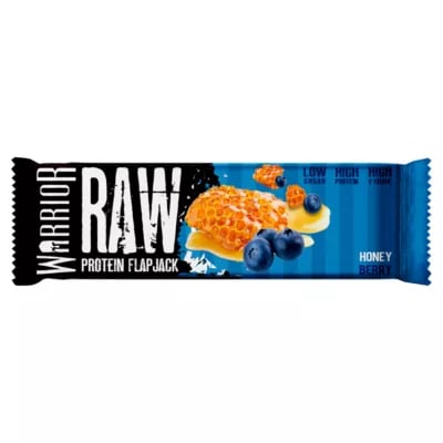 warrior raw protein flapjack honey berry 75g