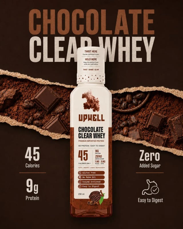 Upwell chocolate clear whey