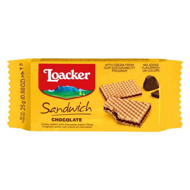 Loacker Sandwich Chocolate 25g