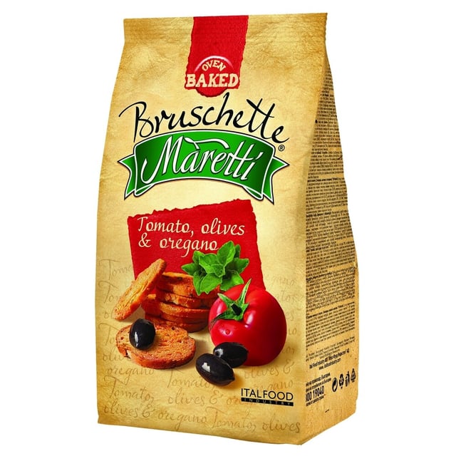 Maretti Bruchette Tomato Olives Oregano 70G