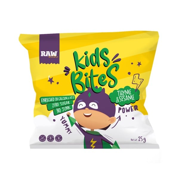 Raw Kids Bites Thyme And Sesame 25G