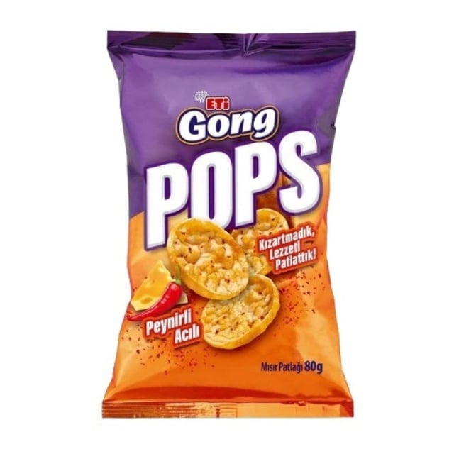 Eti gong pops spicy cheese 80g