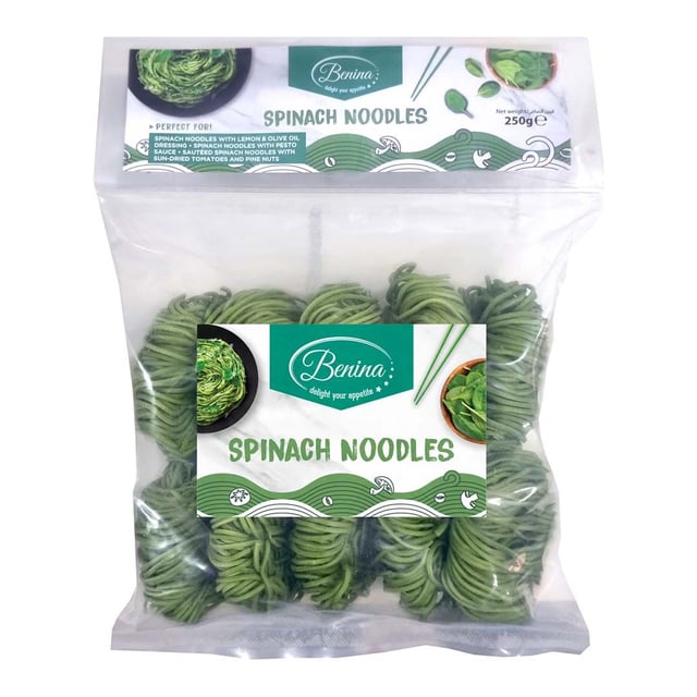 Benina spinach noodles 250g