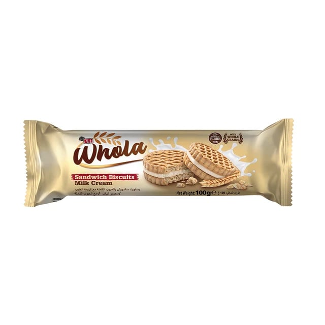 Eti Whola sandwich milk cream 100g